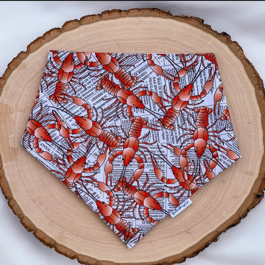 Crawfish Over the Collar Dog Bandana